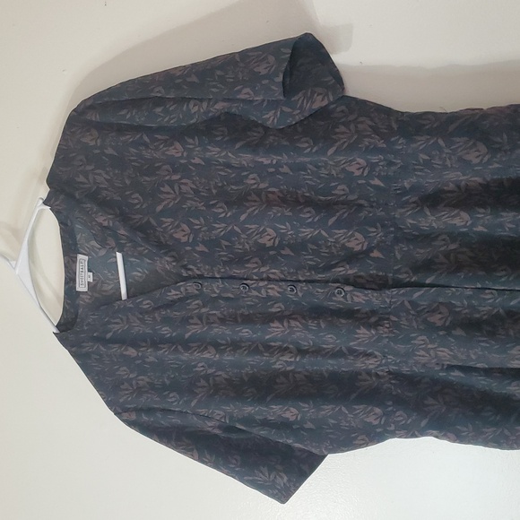 SweetSalt Jumpsuit Size 10 Womens Green Taupe Button Zip Down Scandinavian - Picture 3 of 16